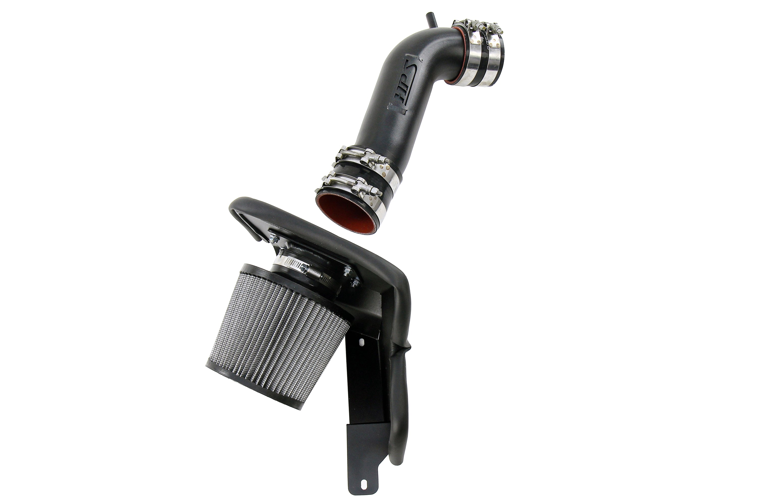 HPS Performance Air Intake Kit with Heat Shield, Black, 827-715WB