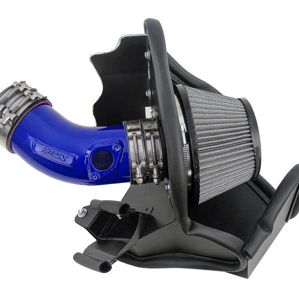 HPS Performance Air Intake Kit with Heat Shield Blue 827-717BL