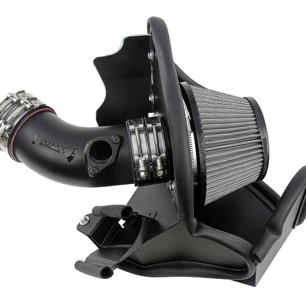 HPS Performance Air Intake Kit with Heat Shield Black 827-717WB