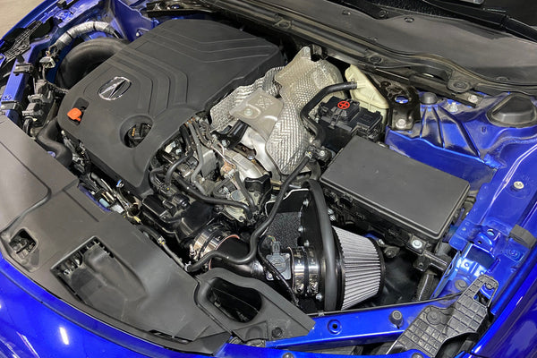 HPS Performance Air Intake Kit with Heat Shield, Polished, 827-717P