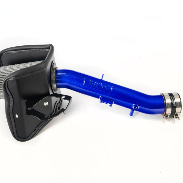 HPS Performance Air Intake Kit with Heat Shield Blue 827-718BL