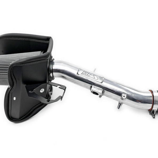HPS Performance Air Intake Kit with Heat Shield Polished 827-718P