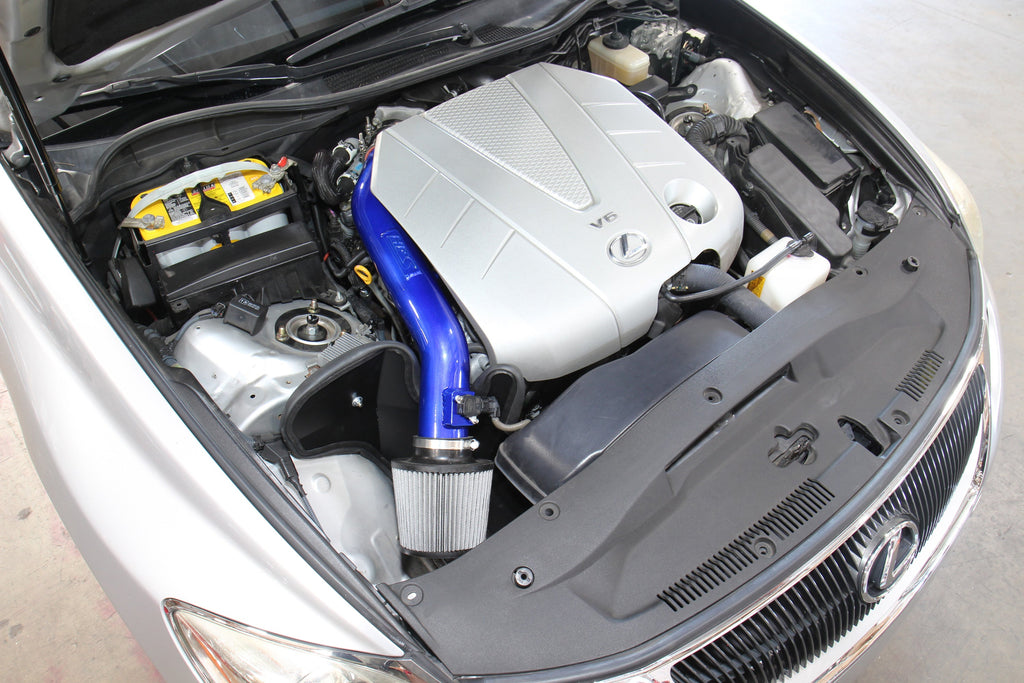 HPS Performance Air Intake Kit with Heat Shield (Blue) - Lexus GS350 - (2007-2011)