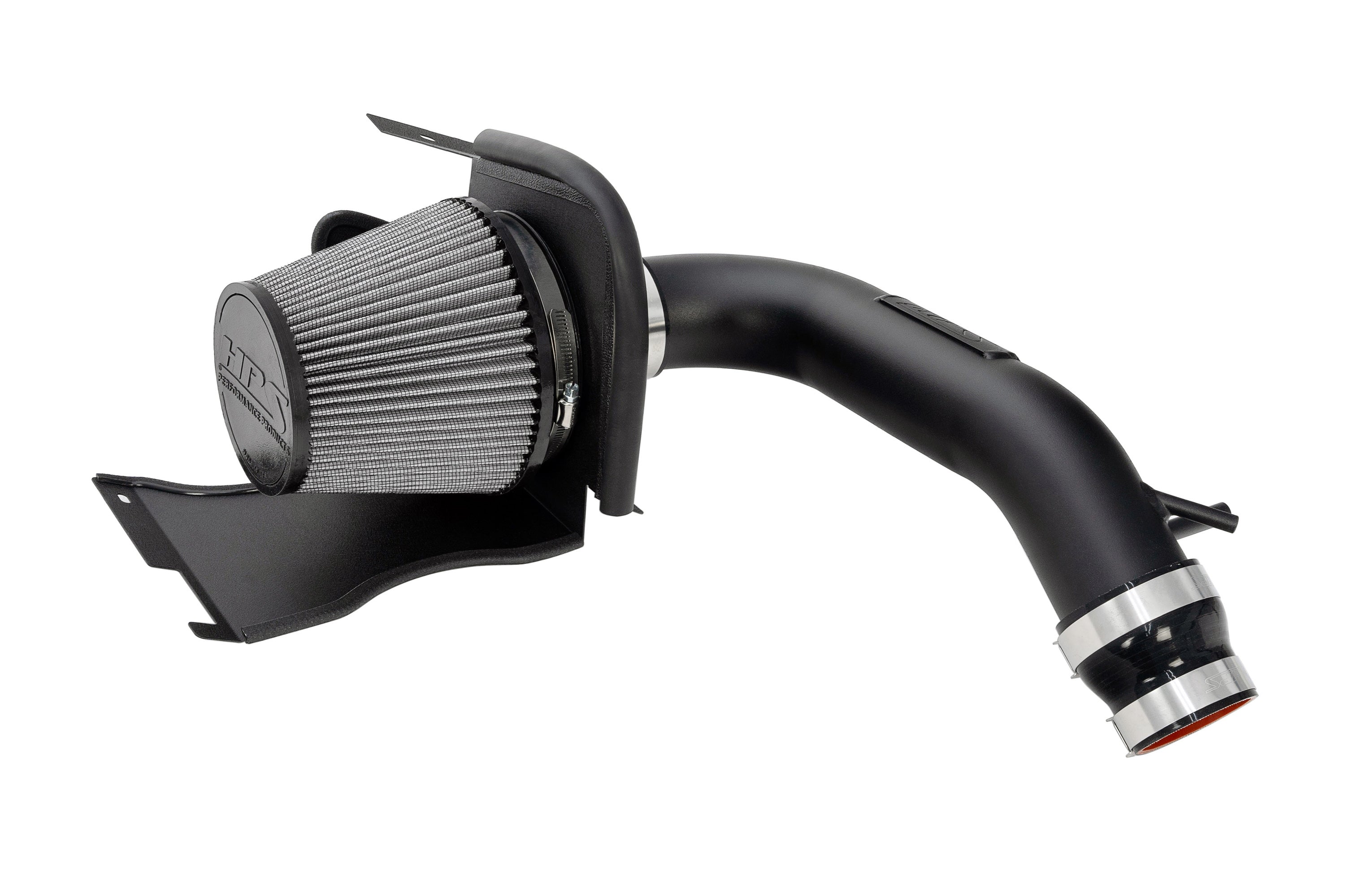 HPS Performance Air Intake Kit with Heat Shield, Black, 827-721WB