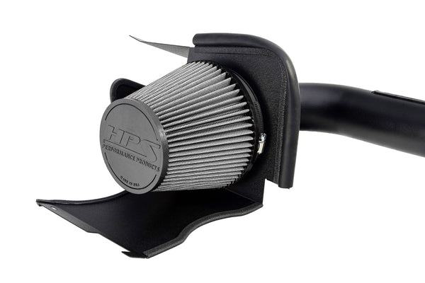 HPS Performance Air Intake Kit with Heat Shield, Black, 827-721WB