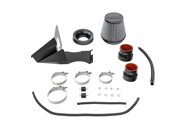 HPS Performance Air Intake Kit with Heat Shield, Red, 827-721R
