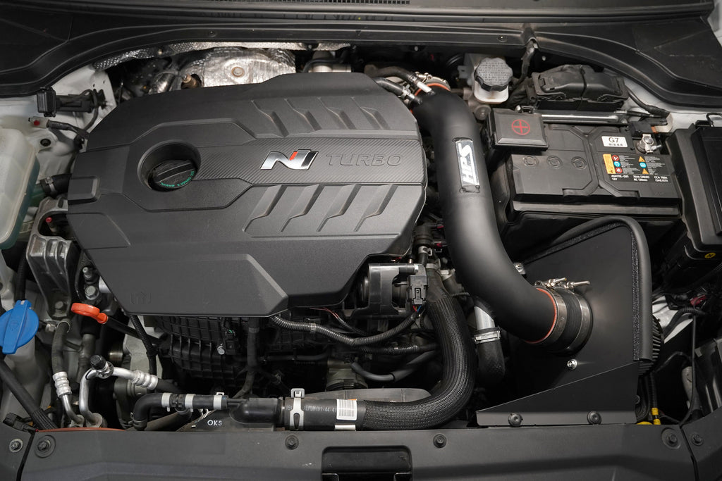 HPS Performance Air Intake Kit with Heat Shield (Polished) - Hyundai Kona N - (2022-2023)