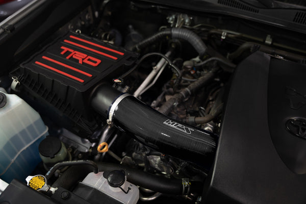 HPS Performance Silicone Air Intake Kit with Drop in Air Filter, Black, 827-723WB