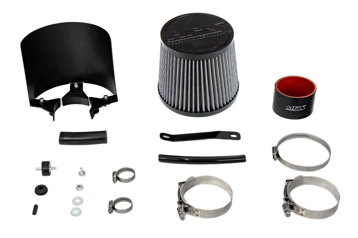 HPS Performance Air Intake Kit with Heat Shield (Red) - Acura RSX Base / Honda CR-V (2002-2006 / 2002-2004)
