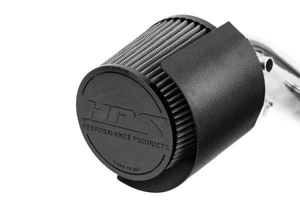 HPS Performance Air Intake Kit with Heat Shield, Polished, 827-724P