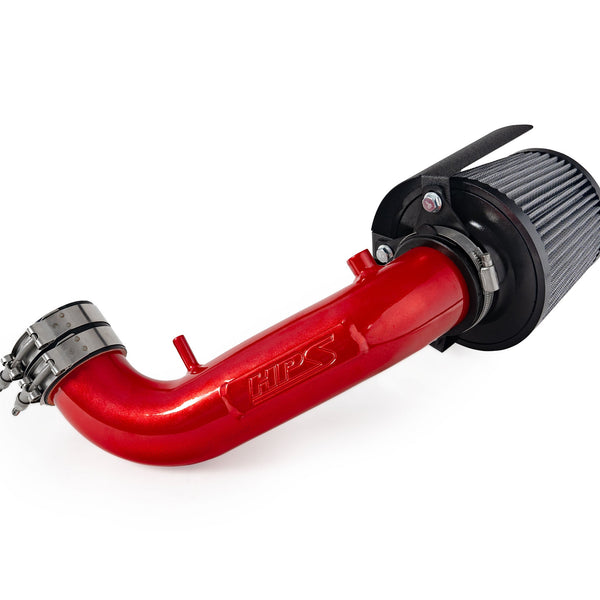 HPS Performance Air Intake Kit with Heat Shield Red 827-724R