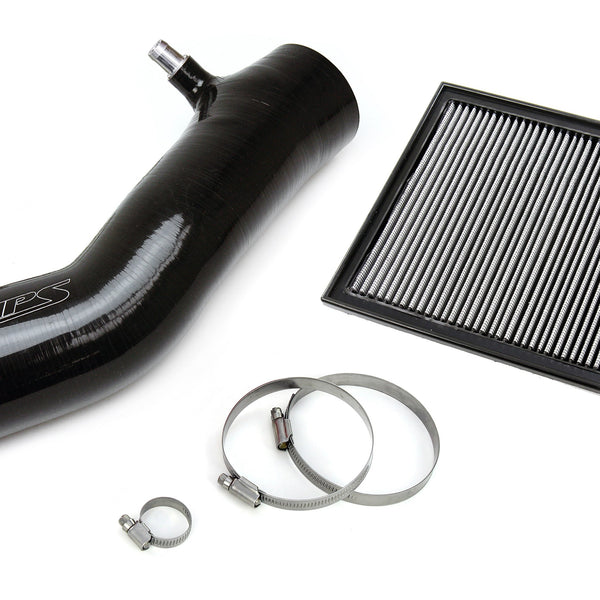 HPS Performance Silicone Air Intake Kit with Drop in Air Filter Black 827-725WB