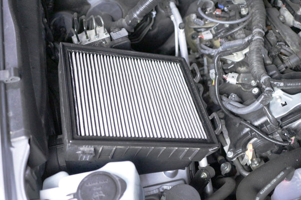 HPS Performance Silicone Air Intake Kit with Drop in Air Filter, Black, 827-725WB