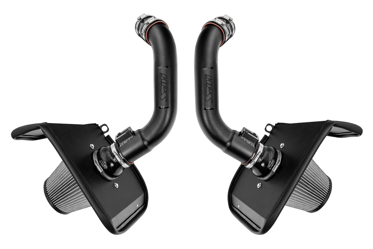 HPS Performance Air Intake Kit with Heat Shield Black 827-726WB