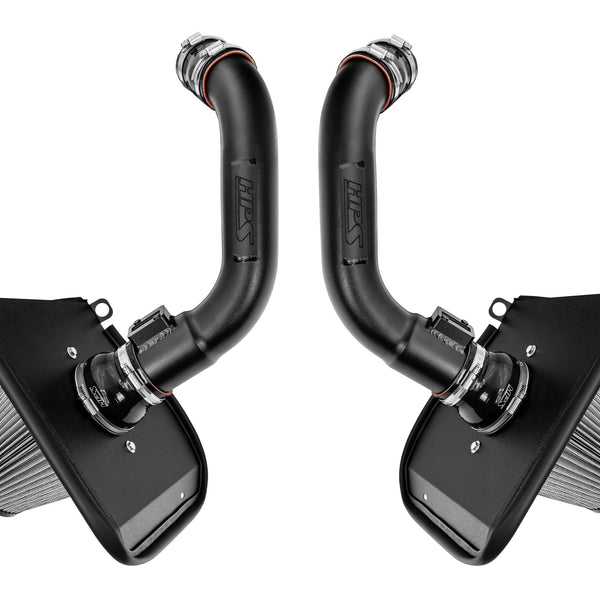 HPS Performance Air Intake Kit with Heat Shield Black 827-726WB