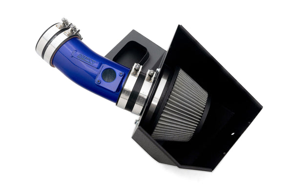 HPS Performance Air Intake Kit with Heat Shield, Blue, 827-728BL