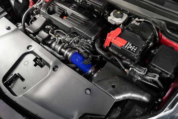 HPS Performance Air Intake Kit with Heat Shield, Blue, 827-729BL