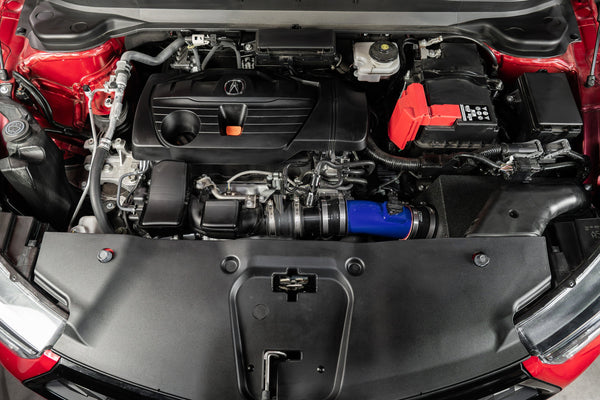 HPS Performance Air Intake Kit with Heat Shield, Blue, 827-729BL