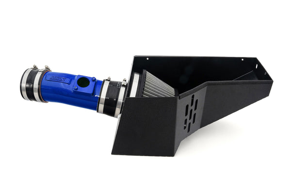 HPS Performance Air Intake Kit with Heat Shield, Blue, 827-729BL