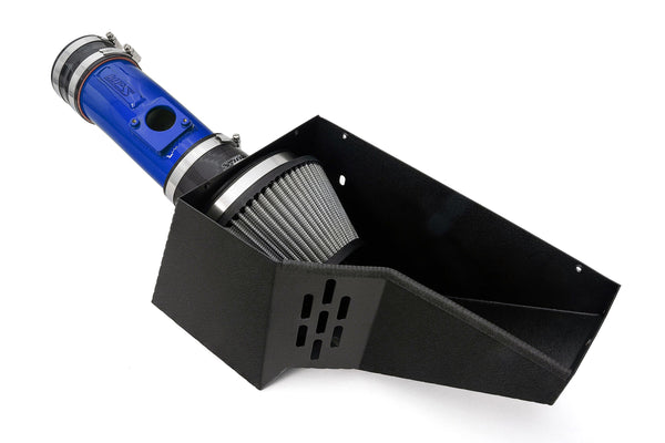 HPS Performance Air Intake Kit with Heat Shield, Blue, 827-729BL