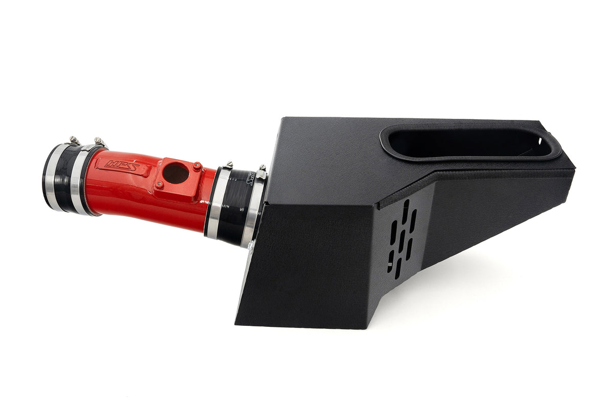 HPS Performance Air Intake Kit with Heat Shield Red 827-729R
