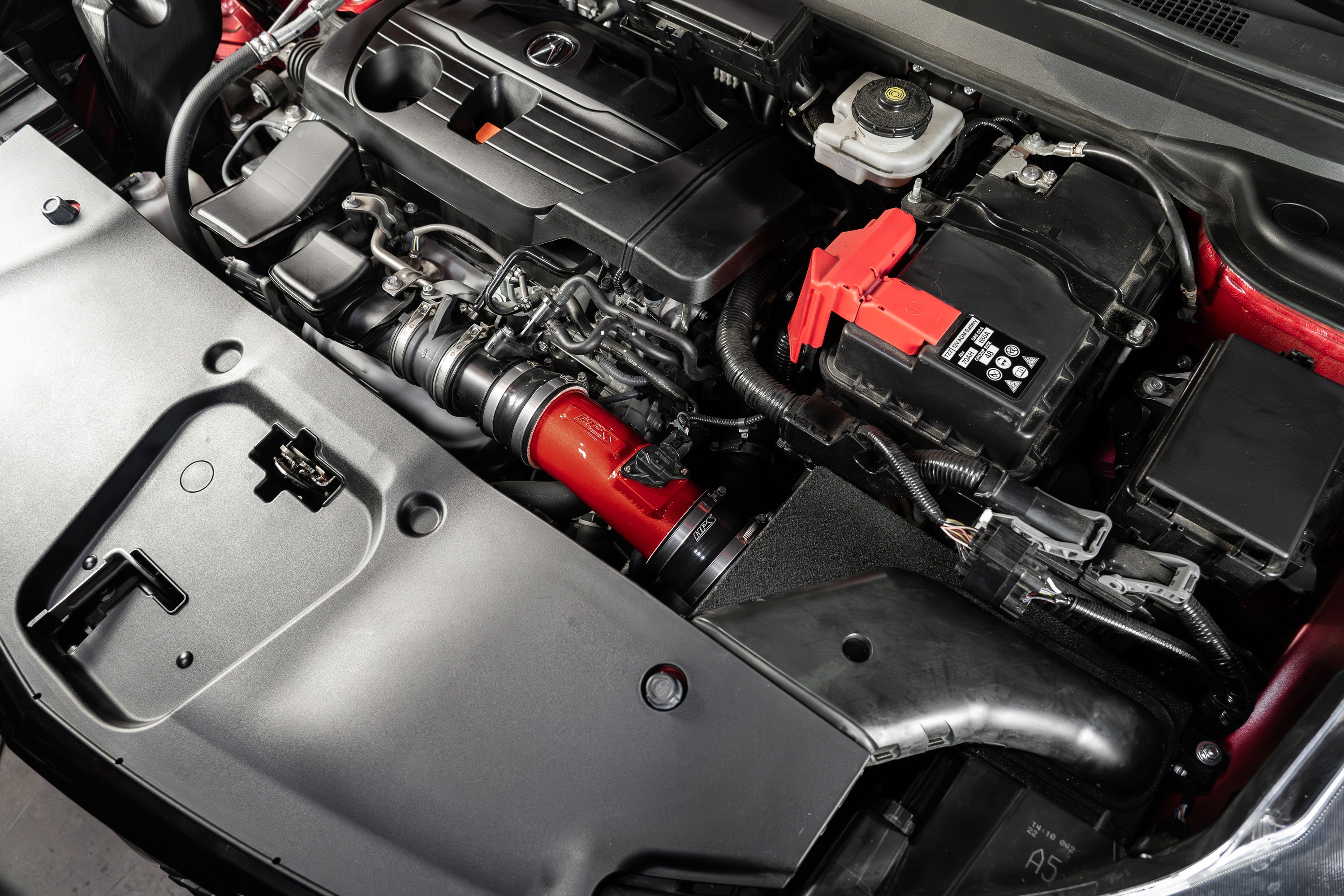 HPS Performance Air Intake Kit with Heat Shield (Red) - Acura RDX - (2019-2025)
