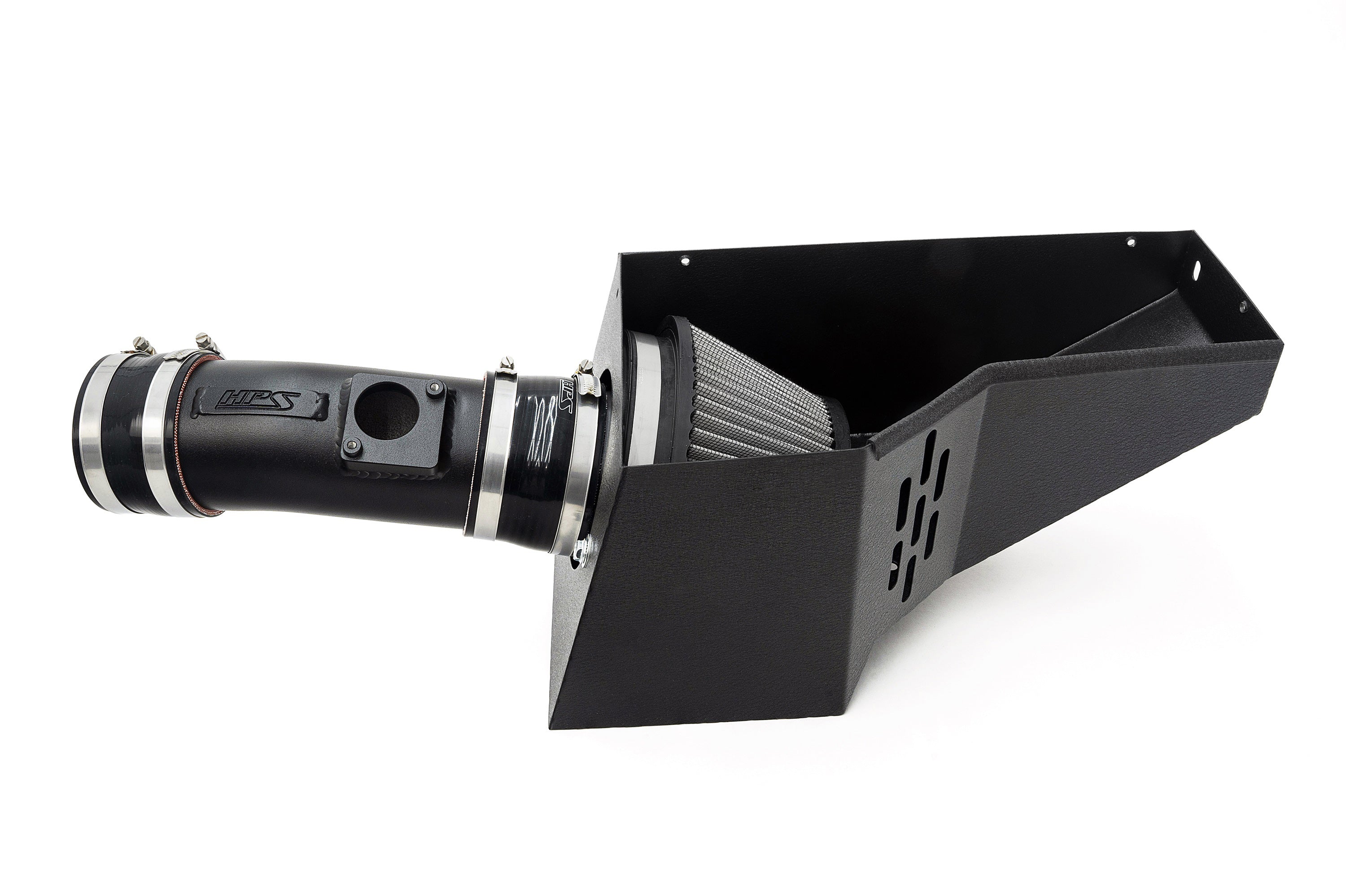 HPS Performance Air Intake Kit with Heat Shield, Black, 827-729WB
