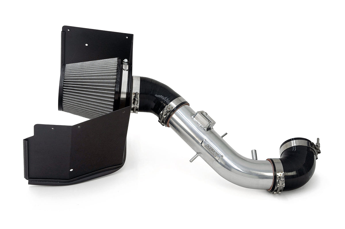 HPS Performance Air Intake Kit with Heat Shield Polished 827-730P