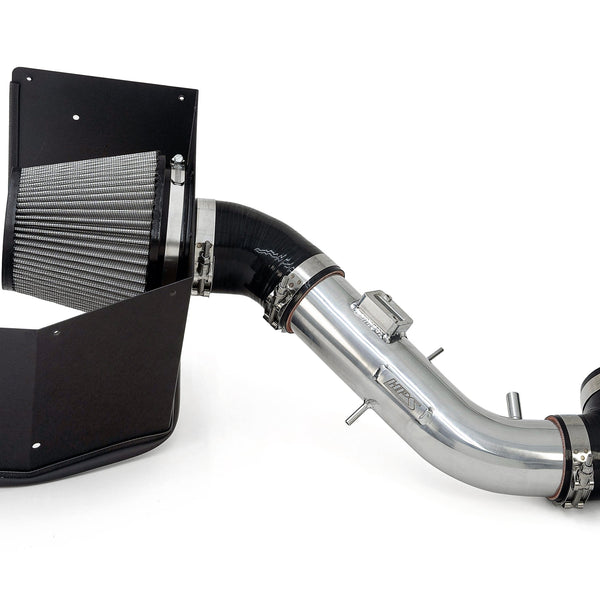 HPS Performance Air Intake Kit with Heat Shield Polished 827-730P