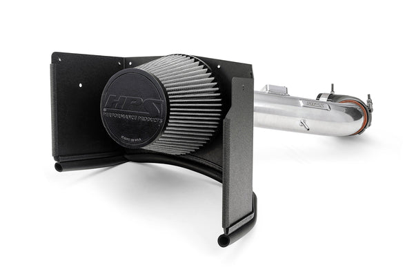 HPS Performance Air Intake Kit with Heat Shield, Polished, 827-730P