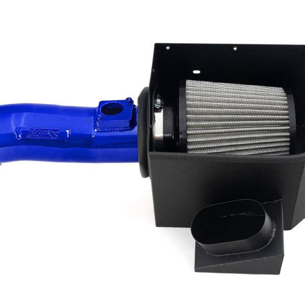 HPS Performance Air Intake Kit with Heat Shield Blue 827-731BL