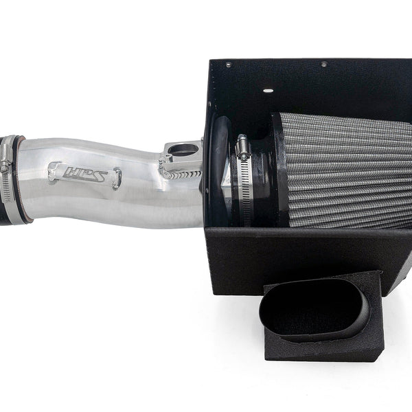 HPS Performance Air Intake Kit with Heat Shield Polished 827-731P
