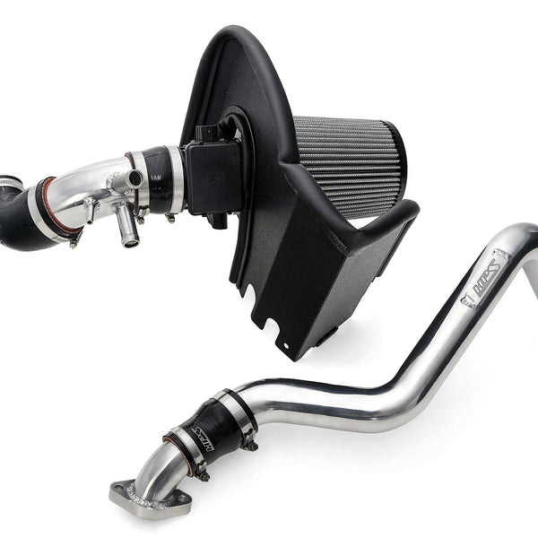 HPS Performance Air Intake Kit with Upper Hot Side Charge Pipe Polished 827-733P