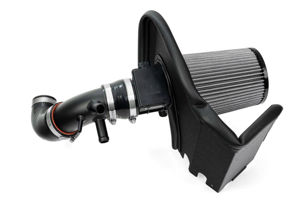 HPS Performance Air Intake Kit with Upper Hot Side Charge Pipe, Black, 827-733WB