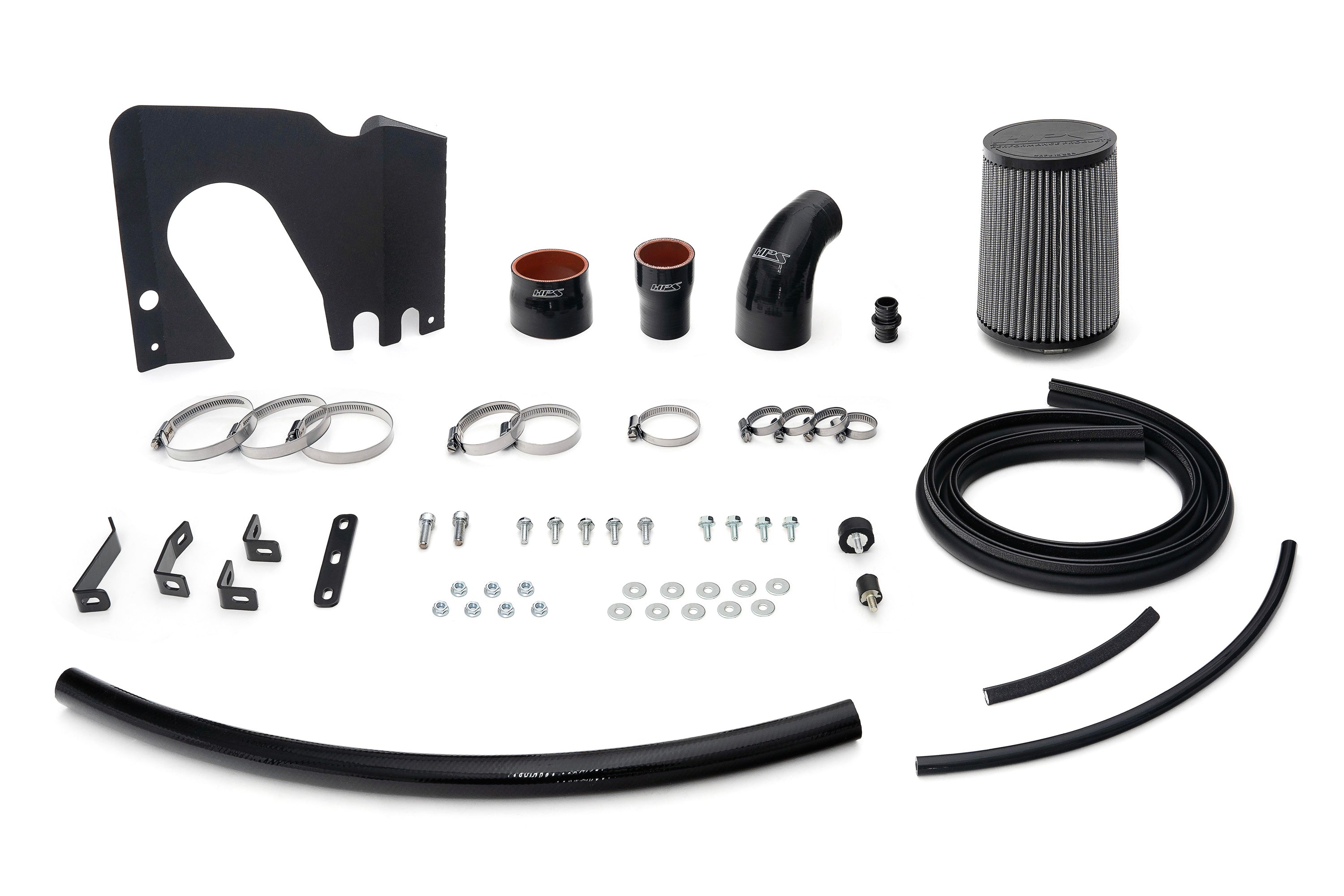 HPS Performance Air Intake Kit with Upper Hot Side Charge Pipe (Black) - Mazda Mazdaspeed Miata - (2004-2005)