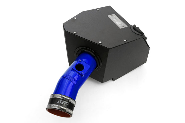 HPS Performance Air Intake Kit with Heat Shield, Blue, 827-735BL