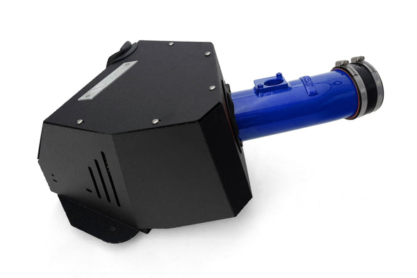 HPS Performance Air Intake Kit with Heat Shield, Blue, 827-735BL