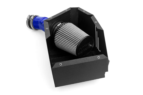 HPS Performance Air Intake Kit with Heat Shield, Blue, 827-735BL