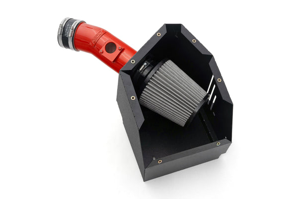 HPS Performance Air Intake Kit with Heat Shield, Red, 827-735R