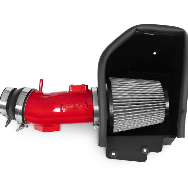 HPS Performance Air Intake Kit with Heat Shield Red 827-736R