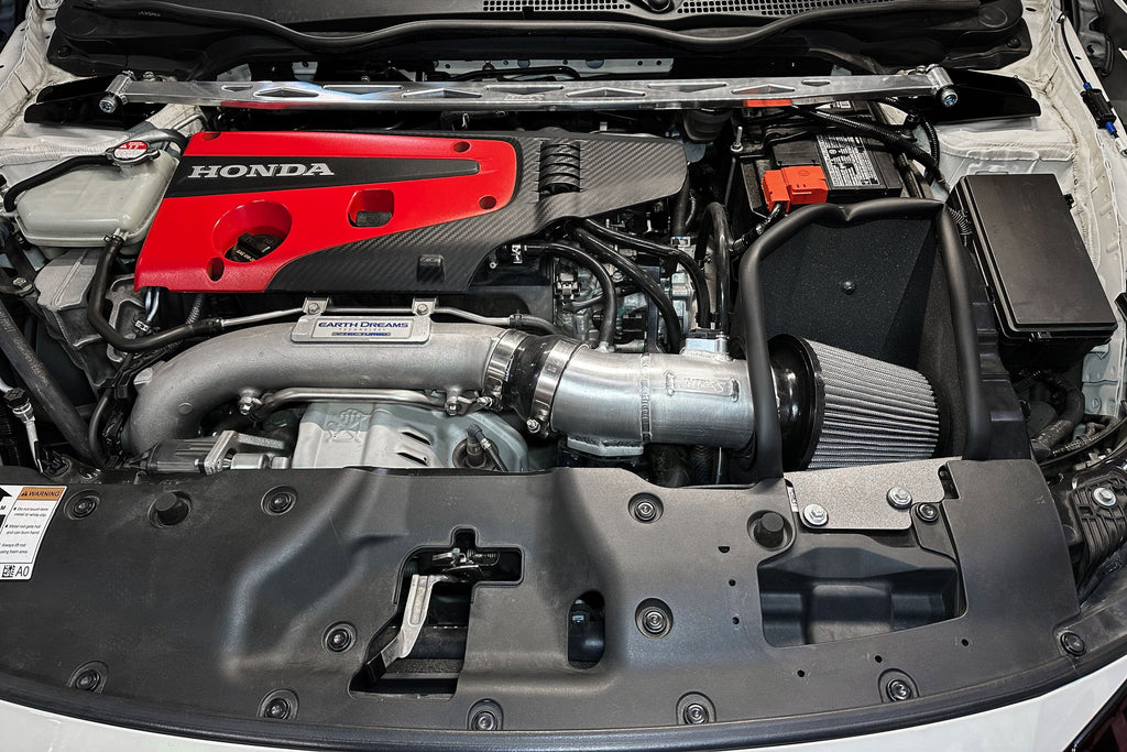 HPS Performance Air Intake Kit with Heat Shield (Red) - Honda Civic Type R - (2017-2021)