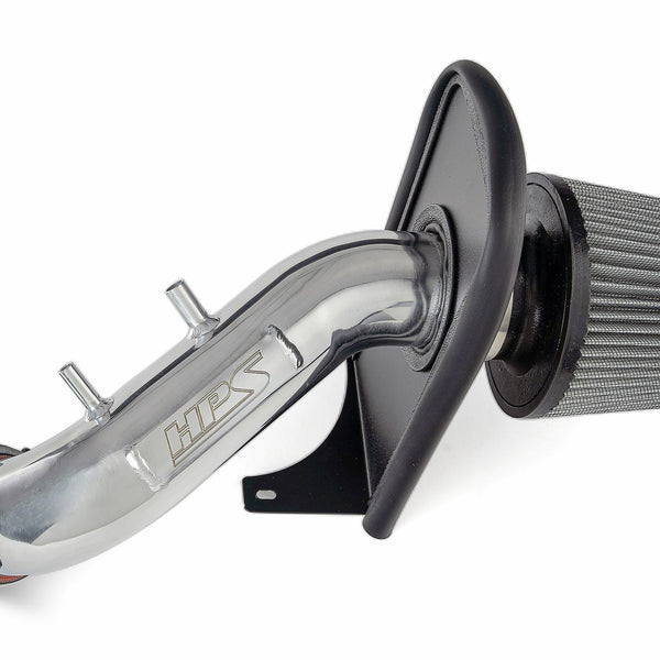 HPS Performance Air Intake Kit with Heat Shield Polished 827-737P