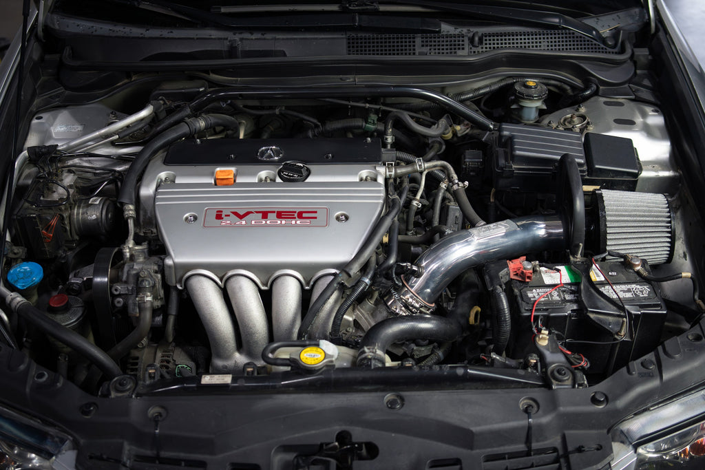 HPS Performance Air Intake Kit with Heat Shield (Polished) - Acura TSX / Honda Accord without MAF Sensor - (2004-2008 / 2003-2006)
