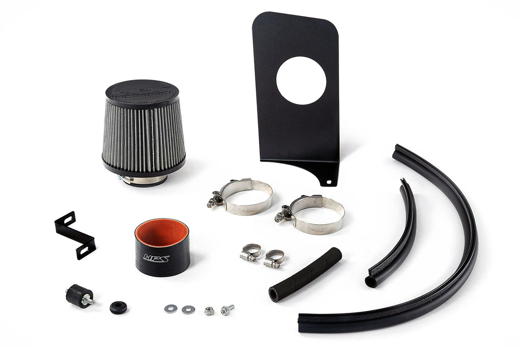 HPS Performance Air Intake Kit with Heat Shield, Black, 827-737WB