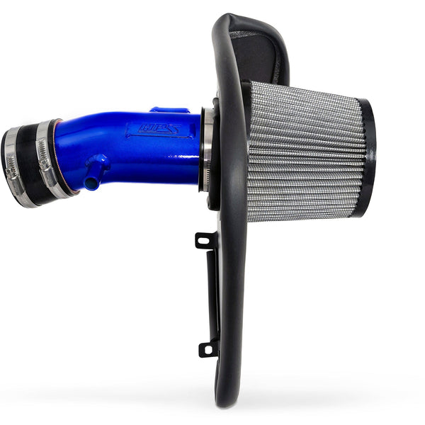 HPS Performance Air Intake Kit with Heat Shield Blue 827-740BL