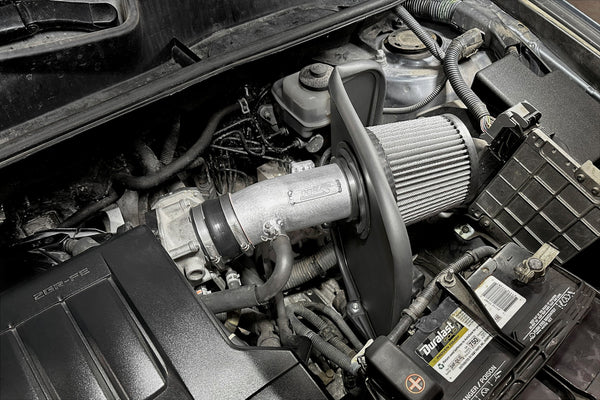 HPS Performance Air Intake Kit with Heat Shield, Red, 827-740R