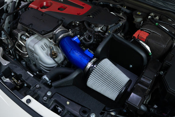 HPS Performance Air Intake Kit with Heat Shield, Blue, 827-741BL