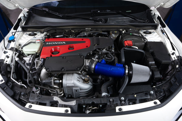 HPS Performance Air Intake Kit with Heat Shield, Blue, 827-741BL