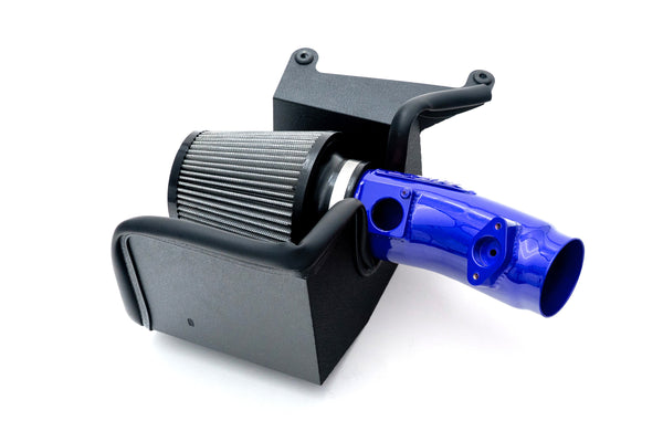 HPS Performance Air Intake Kit with Heat Shield, Blue, 827-741BL