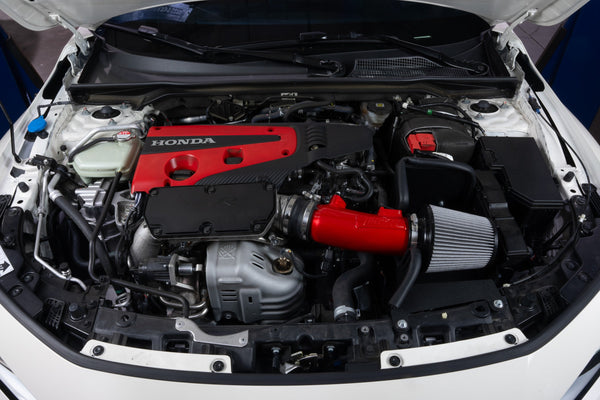 HPS Performance Air Intake Kit with Heat Shield, Red, 827-741R